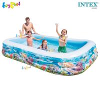 ราคา Intex ส่งฟรี สระน้ำ เป่าลม สี่เหลี่ยม ลายสัตว์ทะเล 3 05x1 83x0 56 ม รุ่น 58485 (112101600)