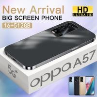 ราคา โทรศัพท์ OPPQ A57 5g smartphone หน้าจอ6 7 inch สมาร์ทโฟน โทรศัพท์มือถือ หน่วยความจำแฟลชแบบเต็มหน้าจอ รองรับลายนิ้วมือสมาร์ทโฟน Face Unlock กล้อง HD ใส่ได้สองซิม มือถือราคาถูกๆ รองรับการเก็บเงินปลายทาง