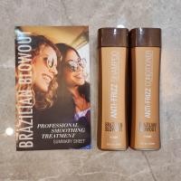 ราคา Brazilian Blowout Ionic Bonding Spray 3 Anti Frizz shampoo Conditioner 350 ml แชมพูครีมนวดเคราติน ลดการชึ้ฟูของเส้นผม (15793057715)