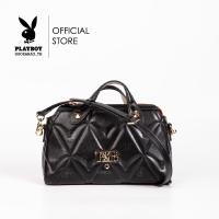 ราคา Playboy กระเป๋าสะพายข้างผู้หญิง ลิขสิทธิ์แท้ รุ่น ST B242PB560 ดีไซน์กระเป๋าทรงหมอนเย็บนวมพิมพ์ลายโลโก้ มี 2 สี สีดำและสีชมพู (21629661876)