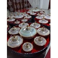 ราคา ชามเบญจรงค์ มุกน้ำทองลายพุดตาน กุหลาบ โบตั๋น สุดหรู เฉพาะชามพร้อมฝาปิดไม่รวมโตกมุก (6064004639)