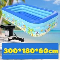 ราคา เล่นได้ทั้งครอบครัว สระน้ำเป่าลม สระน้ำ Swimming Pool 3 m 3 ชั้น สระน้ำขนาดใหญ่ PVC สระว่ายน้ำเป่าลม สระน้ำเด็ก สระเป่าลม อ่างน้ำเป่าลม ของเล่นเด็ก สระน้ำครอบครัว (21717626006)