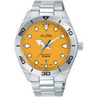 ราคา นาฬิกาข้อมือผู้ชาย ALBA Sportive Quartz รุ่น AS9T11X สีน้ำเงิน AS9T13X สีเขียว AS9T15X สีดำ AS9T17X สีเหลือง ขนาดตัวเรือน 43 มม ตัวเรือน สาย Stainless steel สีเงิน (21723940553)