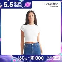 ราคา CALVIN KLEIN เสื้อยืดแขนสั้นผู้หญิง รุ่น J221171 YAF ทรง A MONOGRAM BABY TEE สีขาว (21495919282)