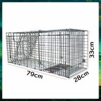 ราคา กรงดักแมว Cat Trap จับแมว กรงดักแมวจรจัด กรงจับโลหะชุบสังกะสี ดักจับแมว แข็งแรง ทนทาน ทนแรงกระชาก ดักจับแมวทุกขนาด กรงแมว กับดักแมว (21533143326)