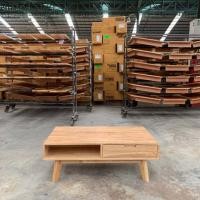 ราคา โต๊ะกลาง D007 ขนาด55 98 45ซม ผลิตจากไม้ยางพาราแท้ (19581293854)