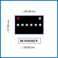 ราคา แบตเตอรี่รถยนต์ 3K รุ่น SVXLN2 L R MF 65Ah ขั้วจม พร้อมใช้ ไม่ต้องเติมน้ำ สำหรับรถเก๋ง ปิคอัพ SUV 2200cc (14424373997)