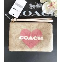 ราคา กระเป๋าคล้องมือไซส์เล็ก 1 ซิป Coach Corner Zip Wristlet แท้100 (21547122688)
