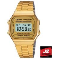 ราคา Casio digital สุดคลาสสิค ตัวเรือนสีทอง นาฬิกากันน้ำ นาฬิกาข้อมือผู้หญิง แท้แน่นอน 100 กับ CASIO A168WG 9WDF พร้อมรับประกัน 1 ปี CMG (141447019)
