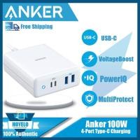 ราคา แท่นชาร์จ Anker 100W 4 Port Type C พร้อมส่งกำลังพาวเวอร์พอร์ทอะตอม PD 4 การจัดสรรพลังงานอัจฉริยะ สำหรับ MacBook Pro airiPad Pro Pixel iPhone 11 11 Pro 11 Pro Max Xs Max XR Galaxy และอีกมากมาย (2151623