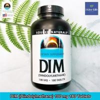 ราคา ดิม DIM Diindolylmethane with BioPerine 100 mg 180 tablets Source Naturals (6640104461)
