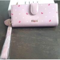 ราคา กระเป๋าสตางค์ ELLE ชมพู ใหม่ แท้ (17166205398)