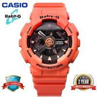 ราคา Original Baby G BA111ผู้หญิงนาฬิกากีฬาDualแสดงเวลา100Mกันน้ำกันกระแทกและกันน้ำโลกไฟLEDสาวกีฬานาฬิกาข้อมือ2ปีBA 111 4A2 พร้อมสต็อก (6275036003)