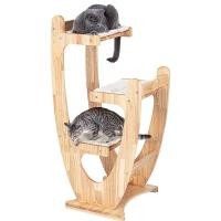 ราคา F G คอนโดแมว Cat Tree คอนโดไม้แมว ไม้แท้ 190cm สามารถเลือกสไตล์ได้ ของเล่นแมว ขนาดใหญ่ (21733286250)
