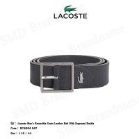 ราคา Lacoste เข็มขัดผู้ชาย รุ่น Lacoste Mens Reversible Grain Leather Belt With Engraved Buckle Code RC4004 E47 (21394250610)
