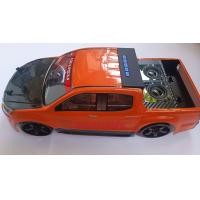 ราคา รถบังคับติดเครื่องเสียง ตู้ใสลายคาบอนมีไฟในตู้ขนาด1 10สีส้ม (21218748716)