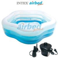 ราคา Intex ส่งฟรี สระเป่าลมห้าเหลี่ยม ซัมเมอร์คัลเลอร์ส 1 85x1 80x0 53 ม รุ่น 56495 ที่สูบลมไฟฟ้า (310008111)
