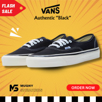 ราคา Vans authentic black รองเท้าผ้าใบแวนส์ สีดำ คลาสสิค (21472898683)