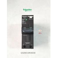 Schneider เมนเซอร์กิตเบรกเกอร์ ป้องกันไฟรั่วไฟดูด 2 โพล ขนาด 50A 10kA 30mA รุ่น QO250C10RCBO30