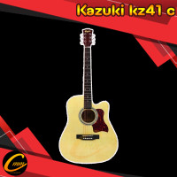 ราคา Kazuki kz41c กีตาร์โปร่ง41นิ้ว สินค้ารับประกันการขนส่งให้ แถมฟรีของแถมมากมาย บริการหลังการขายดีเยี่ยม guitar kazuki กีต้าร์โปร่งเสียงดี ราคาถูก (19700444625)
