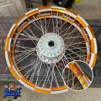 ราคา ชุดล้อพร้อมขึ้นล้อวงล้ออาก้อน AKRONT ทรงเองงานสติ๊กเกอร์ไม่มีตอก ลายหมากรุก ขนาด1 4 17 พิเศษรอบนี้มาพร้อมลูกปืนนะครับ (21700186450)