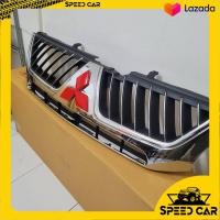 ราคา หน้ากระจัง กระจังหน้า หน้ากาก Mitsubishi Strada สตราด้า 2004 2005 คิ้วชุบโครเมี่ยม แถมฟรี โลโก้ สีแดง (10684220084)