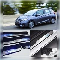 ราคา คิ้วบันได LED กาบบันไดมีไฟ Jazz 2014 2021 ไฟสีฟ้า (12868529255)