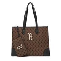 ราคา MLB กระเป๋า Tote Bag ขนาดใหญ่กระเป๋าสะพายข้าง DIA JACQUARD MONOGRAM กระเป๋าทรงโท้ท เป๋าช้อป (21675595322)