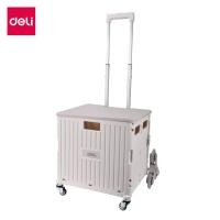 ราคา Deli ตระกร้ารถเข็น รถเข็นช้อปปิ้ง รถเข็นแคมป์ปิ้ง รับน้ำหนักได้ 80 Kg พับเก็บได้ น้ำหนักเบา เคลื่อนย้ายสะดวก Flat Cart (21697148268)