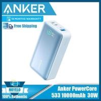 ราคา Anker 533 PowerCore 10000MAh 30W พลังงานแบงค์ชาร์จ2 USB C เครื่องวัดความดันลมยางอุณหภูมิหยดอัจฉริยะ1 USB A โหมดการชาร์จ A1256 (21520768854)