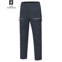 ราคา LittleDonkeyAndy กางเกงกันลมสำหรับผู้ชายกางเกงสกีหิมะปีนเขาน้ำหนักเบาการเรียงขนแกะกันลมกันน้ำ (17019523492)