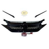 ราคา กระจังหน้า ฮอนด้า ซีวิค FC 16 18 ดำเงา ลาย Type R พร้อมคิ้วไฟหน้า Honda Civic FC Type R 16 18 (21621983968)