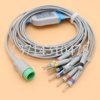 ราคา สายตะกั่วและสายตะกั่วอิเล็กโทรด2023 12Pin ECG EKG 10สำหรับการควบคุมร่างกายแบบ Medtronic Physio ขนาดจอภาพ Lifepak 12และ15Aha iec (20259278842)