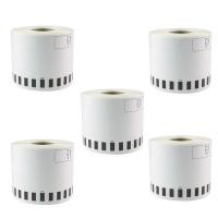 ราคา FAS 5 Refill Rolls Compatible 22205 Label 62mmx30 48M Continuous Compatible for Brother Label Printer White Paper DK22205 (21443445391)