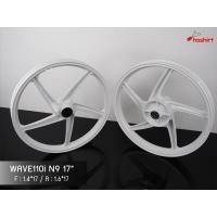 ราคา ล้อแม็ก เวฟ 110i 125i เวฟปลาวาฬ wave 110i 125i ลายก้านศูนย์ มีลูกปืนและบูท พร้อมใส่ ขอบ17 1 คู่ (19801529119)