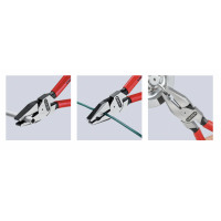 ราคา คีมปากจิ้งจกงานหนัก ขนาด 200 มิล ด้ามยาง 2 ชั้น KNIPEX NO 02 02 200 High Leverage Combination Pliers 200mm (1702586885)