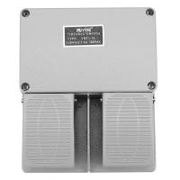 ราคา Foot switch YDT1 16 aluminum shell gray double pedal switch machine tool accessories switch (18703396309)
