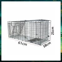 ราคา กรงดักแมว Cat Trap จับแมว กรงดักแมวจรจัด กรงจับโลหะชุบสังกะสี ดักจับแมว แข็งแรง ทนทาน ทนแรงกระชาก ดักจับแมวทุกขนาด กรงแมว กับดักแมว (21533143324)