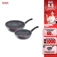 ราคา Tefal Cook Healthy ชุดกระทะก้นลึก 28 ซม และกระทะก้นแบน 24 ซม G134S295 (21410376220)