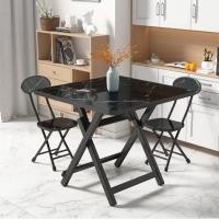 ราคา โต๊ะกินข้าว โต๊ะพับครึ่งตรงกลางได้ โต๊ะกินข้าว โต๊ะเก้าอี้พับเก็บได้ เก้าอี้กินข้าว ชุดโต๊ะเก้าอี้ ขนาดหน้าโต๊ะกว้าง ชุดโต๊ะอเนกประสงค์ ราค่าโรงงาน (16955344923)