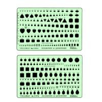 ราคา Diamonds Drafting Template Gemstones Drawing Template for Jewelry Designers (19398828305)