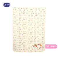 ราคา ENFANT อองฟองต์ ผ้าห่มลายน้องดราก้อน ผ้าคอตตอนแท้ 100 สีครีม (21576877330)