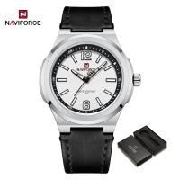 ราคา NAVIFORCE นาฬิกาควอตซ์สำหรับผู้ชายแฟชั่นนาฬิกาข้อมือกันน้ำลำลองนาฬิกาสายหนังสีน้ำตาลหน้าปัดดิจิตอลส่องสว่างแบบดั้งเดิม (21623726855)