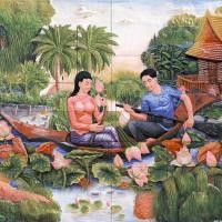 ราคา กระเบื้องผนังภาพชุด PARIDE VILLAGE SET 120X120 A 30X60CM 8 แผ่น ชุด (742682552)