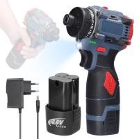 ราคา 16 8V สว่านไร้สาย มอเตอร์ไร้แปรงถ่าน สว่านกระแทกไร้สาย Electric Cordless Screwdriver Cordless Drill 2Battery 2 speed Electric Drill Screwdriver Battery Drill สว่านกระแทก (21771134386)