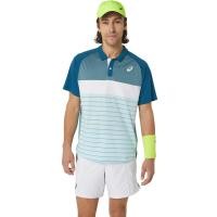 ราคา ASICS MEN COURT POLO SHIRT MEN CPS เสื้อ ผู้ชาย เสื้อ เสื้อคอกลม ของแท้ AQUAMARINE (21369339599)