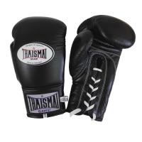 ราคา THAISMAI BG121 นวมชกมวย แบบเชือก นวมซ้อมมวย อุปกรณ์มวยไทย นวมต่อยมวย นวม แบบเชือก หนังแท้ สีดำ Boxing Gloves Black Leather Lace Up THAIFIGHTPRO (18822742697)