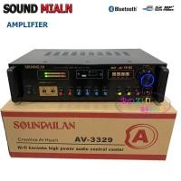 ราคา เครื่องแอมป์ขยายเสียง SOUNDMILAN AV 3329 รองรับ USB SD MMC CARD ไฟล์ MP3 ได้ (1117588806)