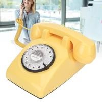 ราคา เก่าสไตล์ Retro Dial โทรศัพท์คลาสสิกจำลอง Vintage Mechanical (21467856807)