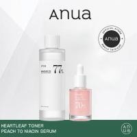 ราคา Anua Heartleaf 77 Soothing Toner 250ml Anua Peach 70 Niacinamide Serum 30ml (21595397594)